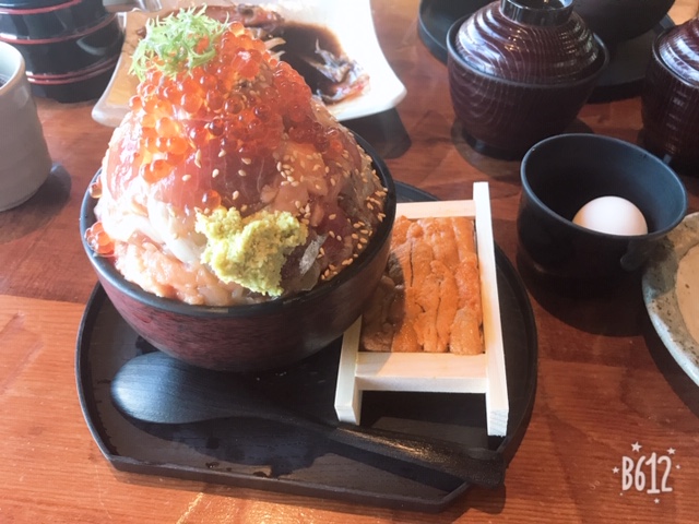 最高の海鮮丼