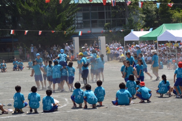 子供の運動会でした。